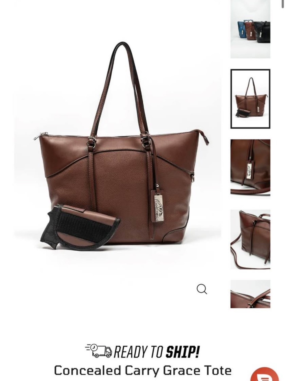 Nine Line - Grace Concealed Carry Tote in Brown